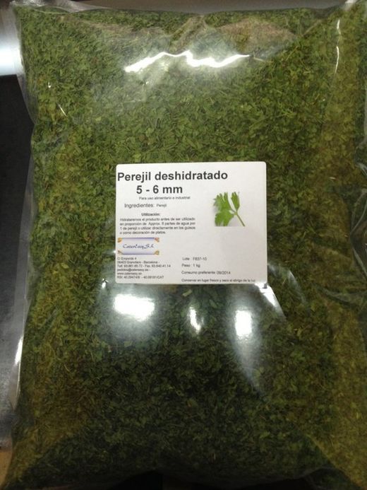 Perejil en hoja